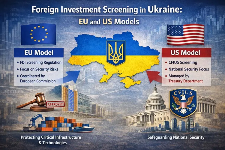 Foreign investment screening in Ukraine comparing EU FDI regulation and US CFIUS national security model